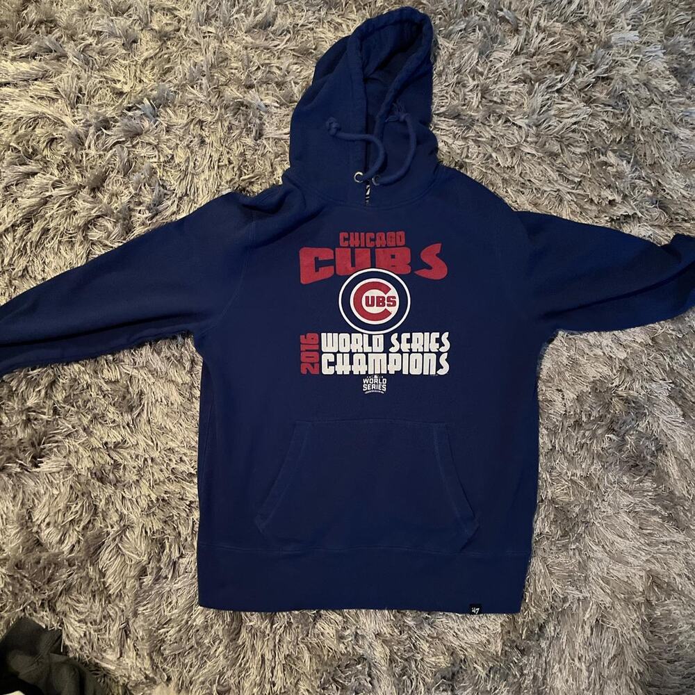 Blue and red cubs hoodie
